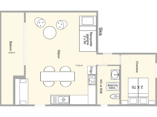 Apartment Les Saisies, 1 bedroom, 4 persons - photo_1011185667893