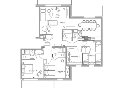 Apartamento La Plagne, 4 dormitorios, 12 personas - photo_20177991316