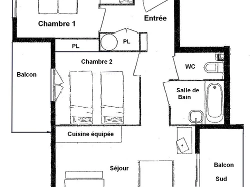 Apartment Villard-sur-Doron, 2 bedrooms, 6 persons - photo_12142752895