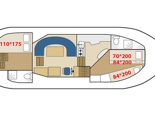 Boot Chenillé-Changé, 2 Schlafzimmer, 5 Personen - photo_1011606806785