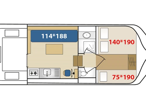 Boot Chenillé-Changé, 1 Schlafzimmer, 5 Personen - photo_1011610748412