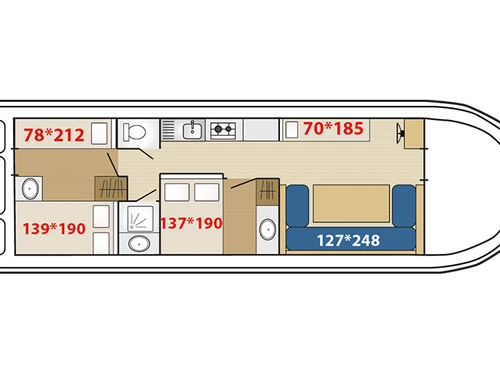 Bateau Châtillon-en-Bazois, 3 pièces, 8 personnes - photo_1011610748675