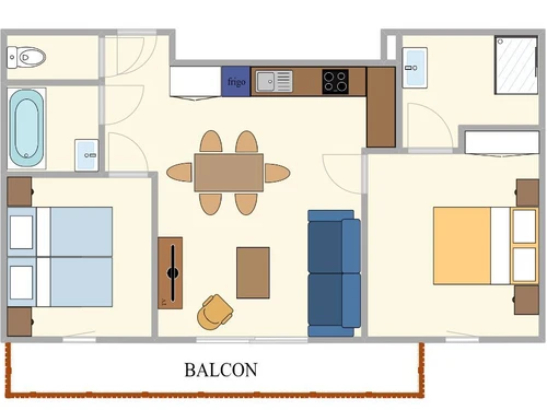 Ferienwohnung Lanslebourg-Mont-Cenis, 2 Schlafzimmer, 6 Personen - photo_1011288965921