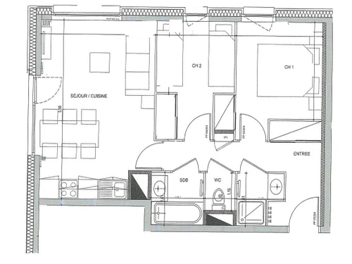 Apartment Les Saisies, 2 bedrooms, 6 persons - photo_14533335345