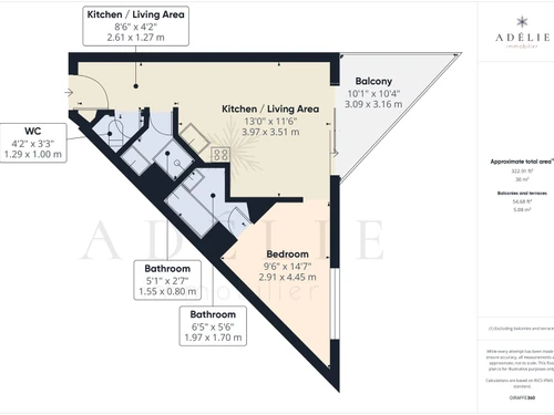 Apartment Montvalezan-La Rosière, 1 bedroom, 4 persons - photo_13572113218