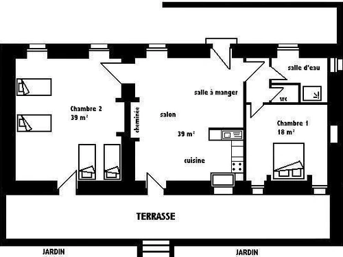 Gasthaus Gâcogne, 2 Schlafzimmer, 6 Personen - photo_1011695336341