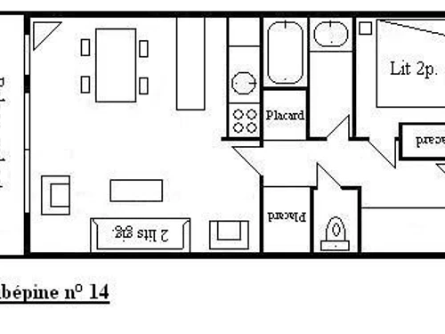 Apartamento Méribel, 1 dormitorio, 4 personas - photo_1011695936457