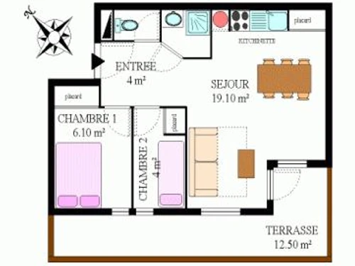 Apartment Aussois, 2 bedrooms, 6 persons - photo_1011770624173