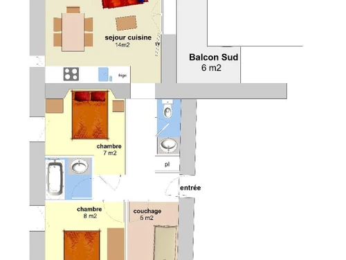 Ferienwohnung Valloire, 3 Schlafzimmer, 5 Personen - photo_1011787137935