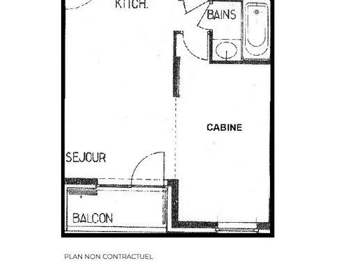 Apartamento Les Menuires, 1 dormitorio, 4 personas - photo_13783618968