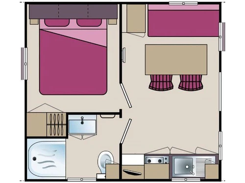 Camping Saint-Sornin, 2 pièces, 2 personnes - photo_1011815154389