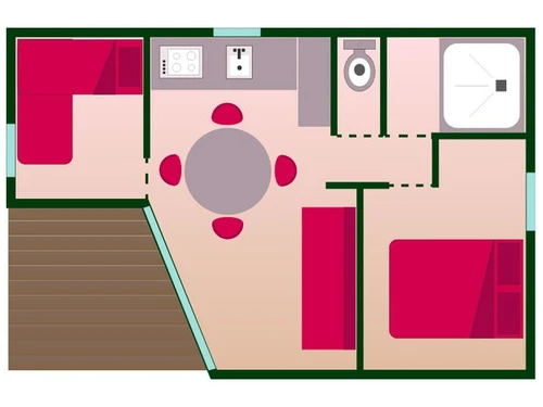 Camping Salles-Curan, 2 bedrooms, 4 persons - photo_1011815158760
