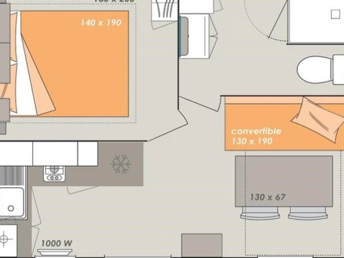 Camping Le Boulou, 1 bedroom, 2 persons - photo_1011815172510