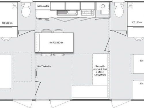 Camping Avrillé, 3 pièces, 6 personnes - photo_1011815190481