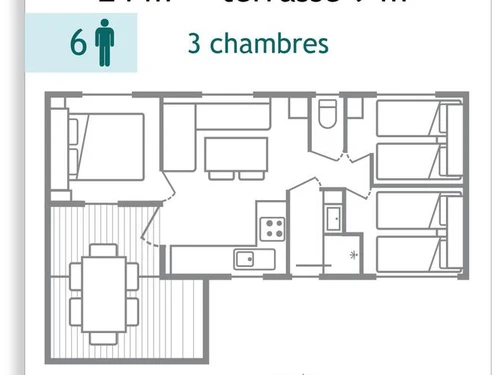 Camping Chaillé-les-Marais, 4 pièces, 6 personnes - photo_1011815203644