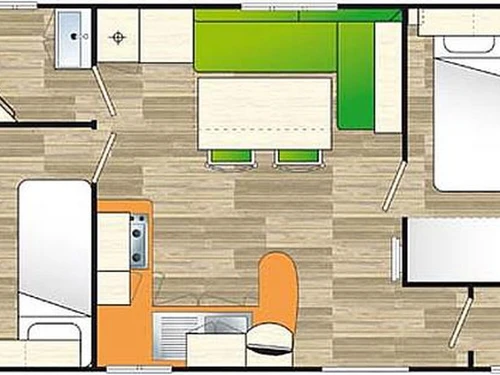 Camping Avrillé, 2 bedrooms, 6 persons - photo_1011815216925