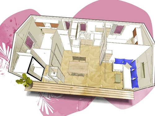 Camping Limeuil, 2 Schlafzimmer, 6 Personen - photo_1011815226715