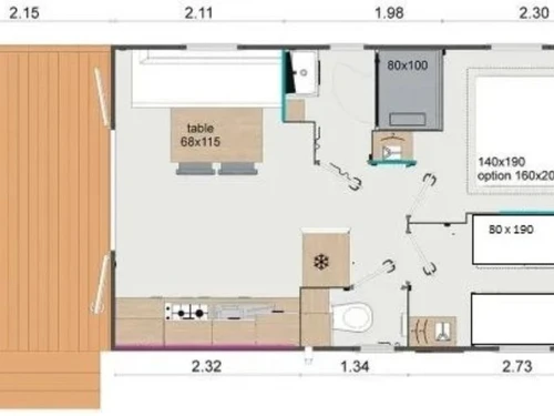 Camping Guégon, 3 pièces, 4 personnes - photo_1011815237217