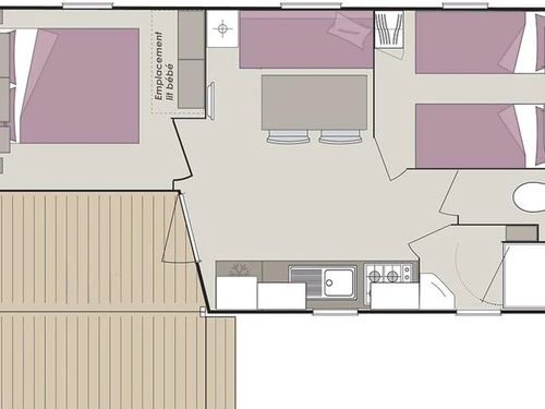 Camping Avrillé, 3 pièces, 4 personnes - photo_1011815265585