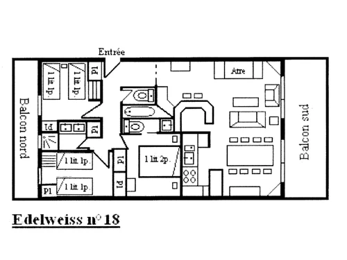 Apartment Méribel, 3 bedrooms, 8 persons - photo_12984624