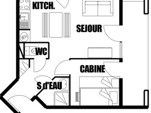 Ferienwohnung Les Carroz d'Araches, 1 Schlafzimmer, 4 Personen - photo_14920590680