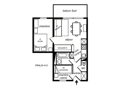 Apartment Méribel, 1 bedroom, 5 persons - photo_8088055440