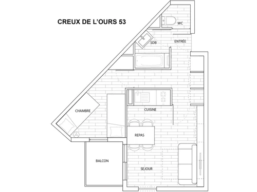 Apartment Méribel, 1 bedroom, 4 persons - photo_16029725271