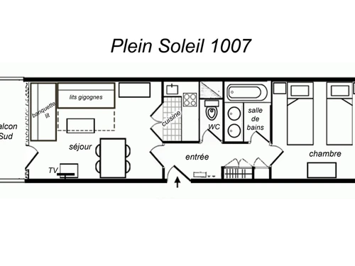 Apartment Méribel, 1 bedroom, 5 persons - photo_8088049036