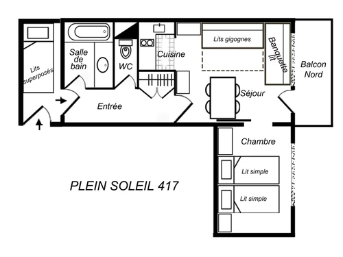 Apartment Méribel, 1 bedroom, 4 persons - photo_8088046109