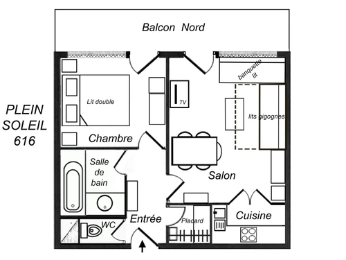 Apartment Méribel, 1 bedroom, 5 persons - photo_8088056071