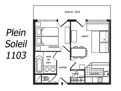 Apartment Méribel, 1 bedroom, 5 persons - photo_8088049214