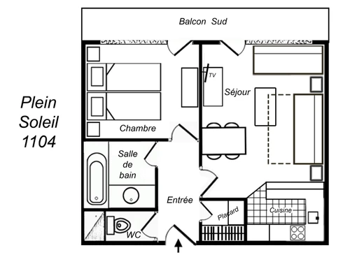 Apartment Méribel, 1 bedroom, 5 persons - photo_9301897973