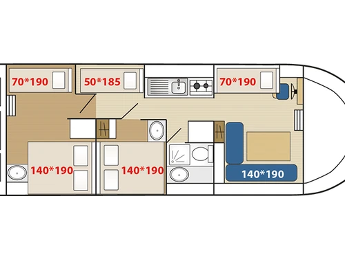 Boot Chenillé-Changé, 2 Schlafzimmer, 9 Personen - photo_1011807331537