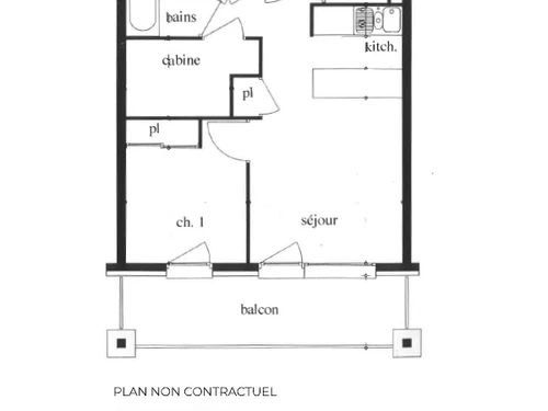 Apartment Les Menuires, 1 bedroom, 6 persons - photo_13648567811