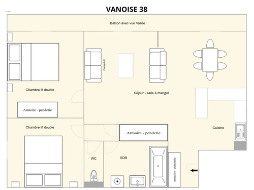 Apartment Méribel, 2 bedrooms, 6 persons - photo_1011963965374