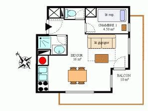 Appartement Aussois, 2 pièces, 4 personnes - photo_1012006389554