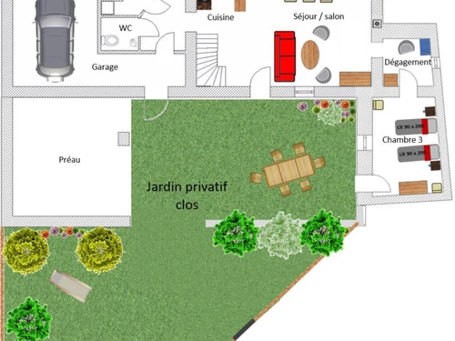 Gite Rouans, 3 bedrooms, 6 persons - photo_14901836249