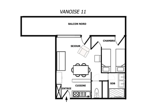 Apartment Méribel, 1 bedroom, 4 persons - photo_8088051188