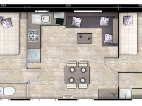 Cámping Saint-Hilaire-de-Riez, 2 dormitorios, 5 personas - photo_1012068362257