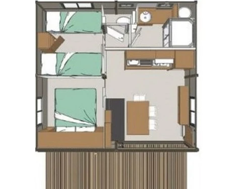 Camping Six-Fours-les-Plages, 2 bedrooms, 4 persons - photo_1012068366216