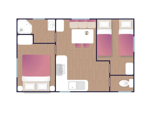 Camping Roquebrune-sur-Argens, 2 bedrooms, 4 persons - photo_1012068383384