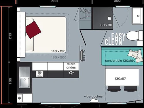Camping Roquebrune-sur-Argens, 1 bedroom, 2 persons - photo_1012068389007