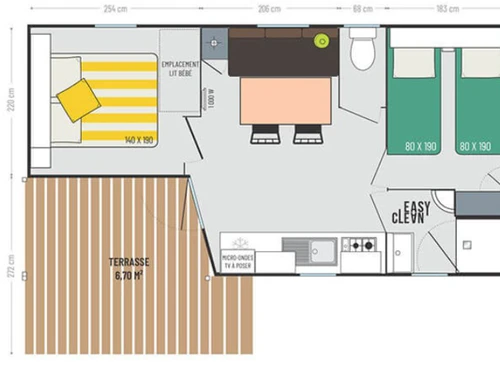 Camping Laurens, 2 bedrooms, 6 persons - photo_1012068391388