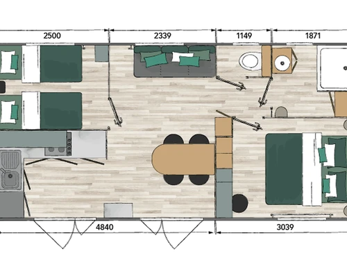 Camping Hyères, 2 bedrooms, 4 persons - photo_1012068392837