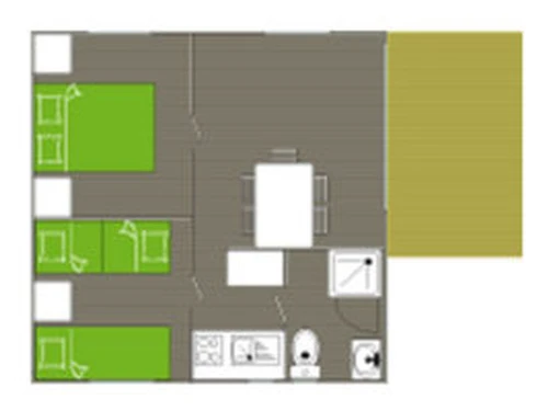 Camping Villecroze, 2 bedrooms, 4 persons - photo_1012068394988