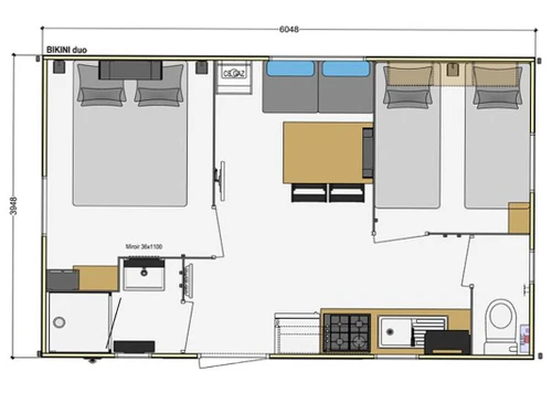 Camping Tréguennec, 3 pièces, 5 personnes - photo_1012068395388