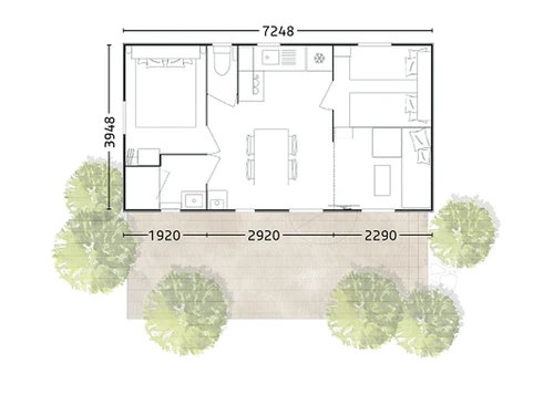 Camping Saint-Lunaire, 3 pièces, 6 personnes - photo_1012068400051