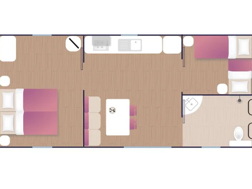 Camping Roquebrune-sur-Argens, 2 bedrooms, 4 persons - photo_1012068403244