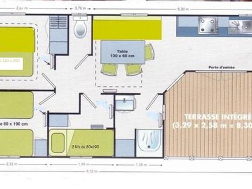 Camping Luynes, 3 bedrooms, 7 persons - photo_1012068405221