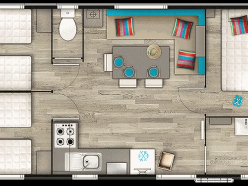 Cámping Saint-Jean-de-Monts, 3 dormitorios, 6 personas - photo_1012068411774